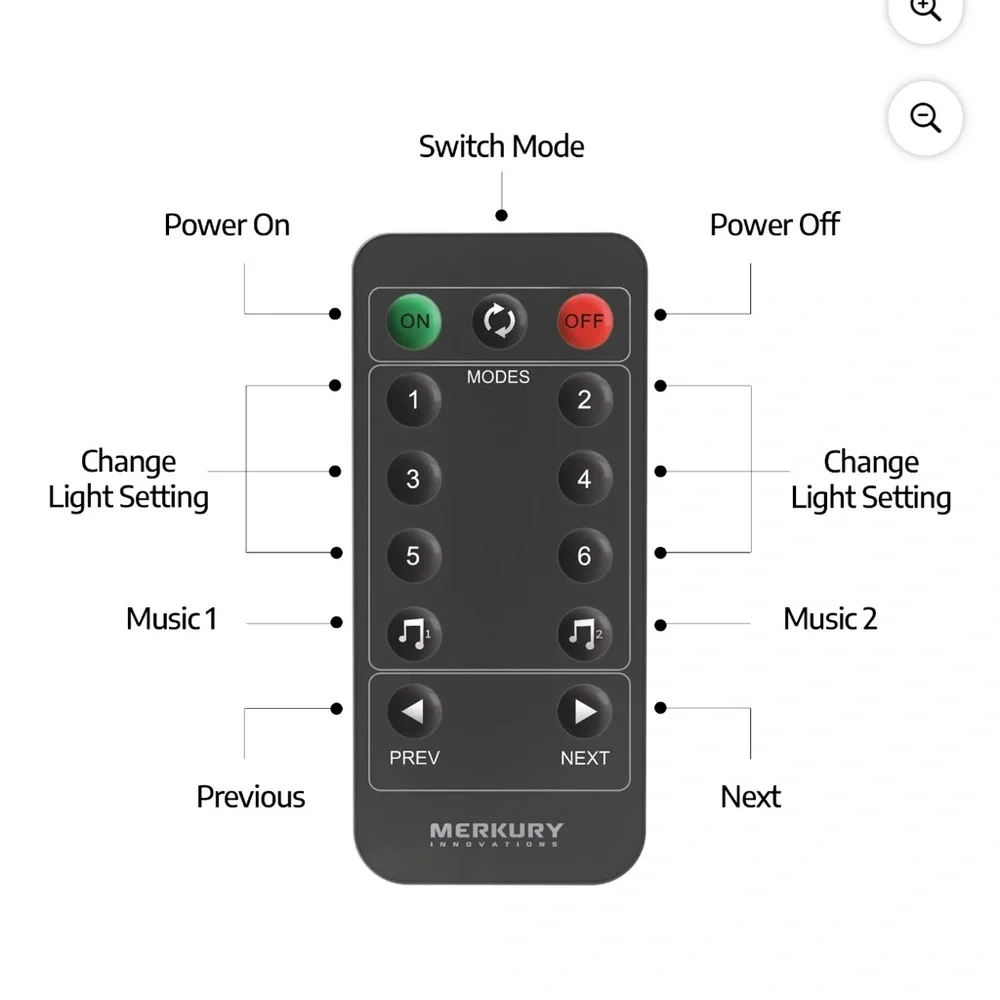 Spinning Party Light - Black